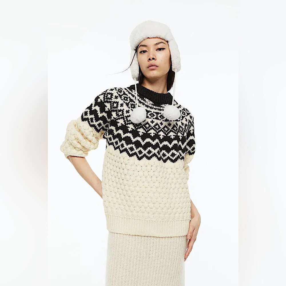 H&M Argyle Sweater